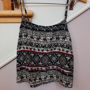 Nordstrom rack flowy crop top tribal print